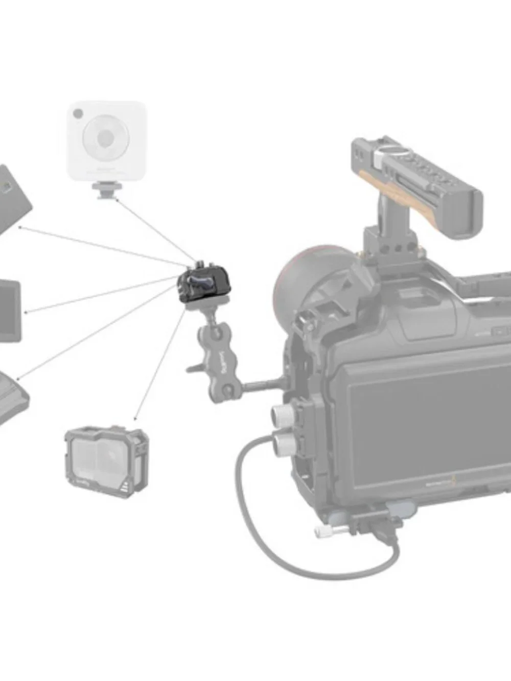 Smallrig Drop-in HawkLock Universal Mini Camera Quick Release Plate and Clamp